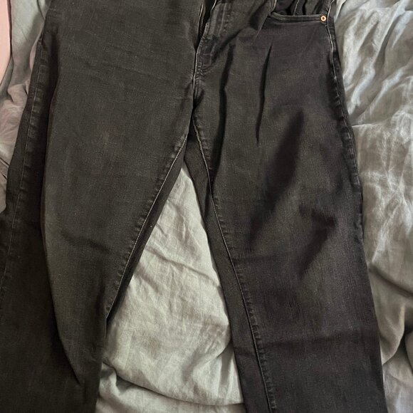 Vintage American Eagle Black Denim Jeans 36x30 - Picture 2 of 4